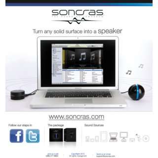  Soncras First Generation Portable Vibrating Speaker With 