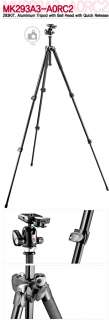New manfrotto tripod MK293A4 A0RC2 with ball head plate  