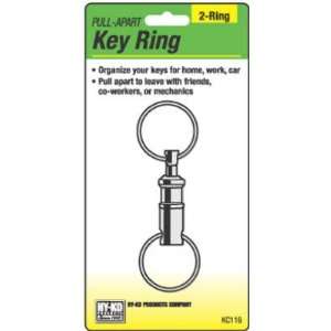  Pull Apart Key Ring, Silver