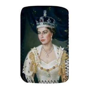  Portrait of Queen Elizabeth II wearing coronation robes 