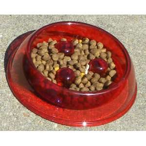  Blush Translucent Brake Fast Dog Food Bowl   Small