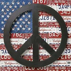   Peace Sign Super Resin Gloss 1 3/4 WOOD Mount: Patio, Lawn & Garden