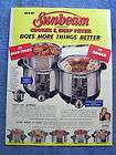 vintage 1953 sunbeam automatic cooker deep fryer ad 