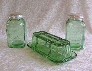 Glass Tableware Covered Butter Salt Pepper Shaker Set  