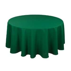   Cottonblend 90 Inch Round Tablecloth, Hunter Green