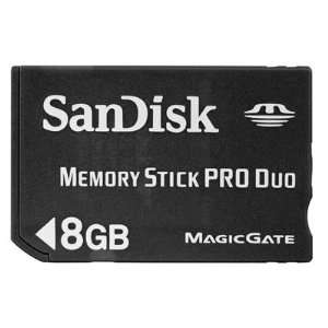  SANDISK Card, MemoryStick Pro Duo, 8GB, SanDisk 