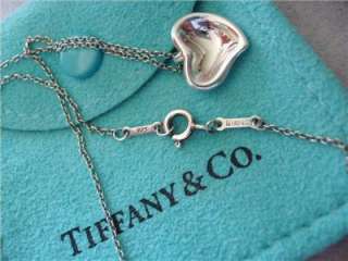 Tiffany & Co. Elsa Peretti Carved Heart Necklace Pendant