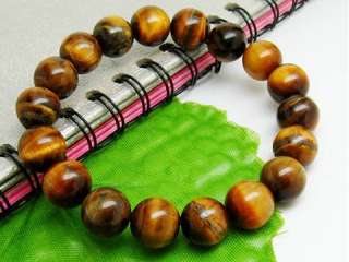   Tibetan 18 Tiger Eye Gemstone Buddhist Prayer Beads Mala Bracelet