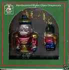 Hand Painted Blown Gass Christmas Ornament   New