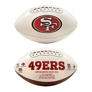   49ers Embroidered Signature Series Football