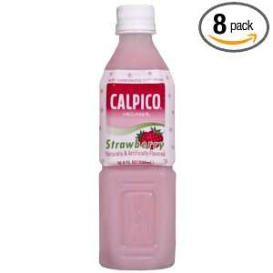 Calpico Soft Drink, Strawberry, 16.9 Ounce (Pack of 8)