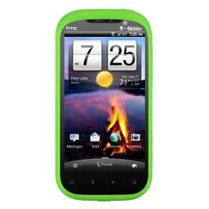 VMG Green Premium 1 Pc Soft Gel Silicone Rubber Skin Case Cover for T 