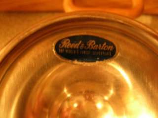 Vintage Reed and Barton Blue Enamel Silver Bowl Pedestal  