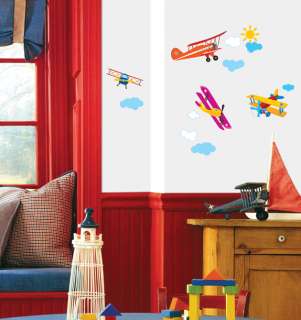 Airplanes Wall Stickers Vinyl Decals Decor Kids Rooms  