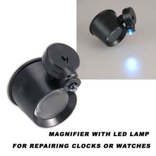 New LED Light Mini Watch Repair Eye Magnifier Loupe  