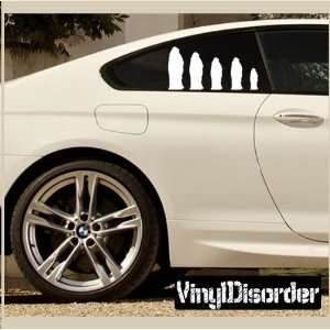 Decal Set Star Wars Jedi Cloaked Stick People Car or Wall Vinyl Decal 