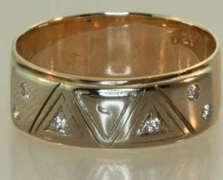 10k yellow gold mason masonic diamond wedding band ring  