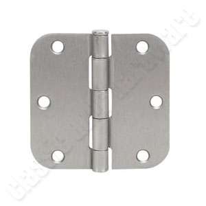 90 Satin Nickel Door Hinges 3.5 with 5/8 Radius 3 1/2  