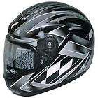 Xpeed HJC Black Silver motorcycle helmet Lite wt. Kevlar Carbon fiber 