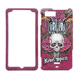   Roses with Skull Rubberized Hard Shell Case Cell Phones & Accessories