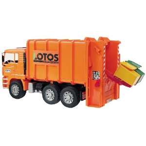  MAN Garbage Truck rear loading orange: Toys & Games