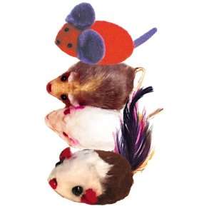    Pet Supply Imports   Variety Mouse 4 Pack Cat Toy
