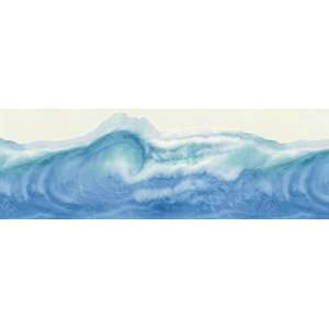  Wallpaper Border Blue Wave